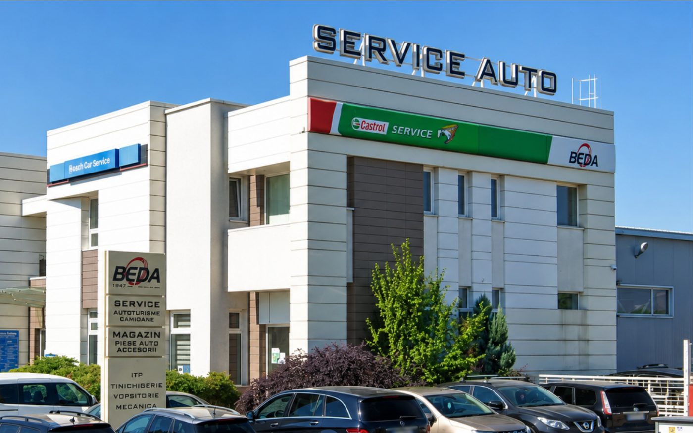 Showroom auto — fațadă și branding