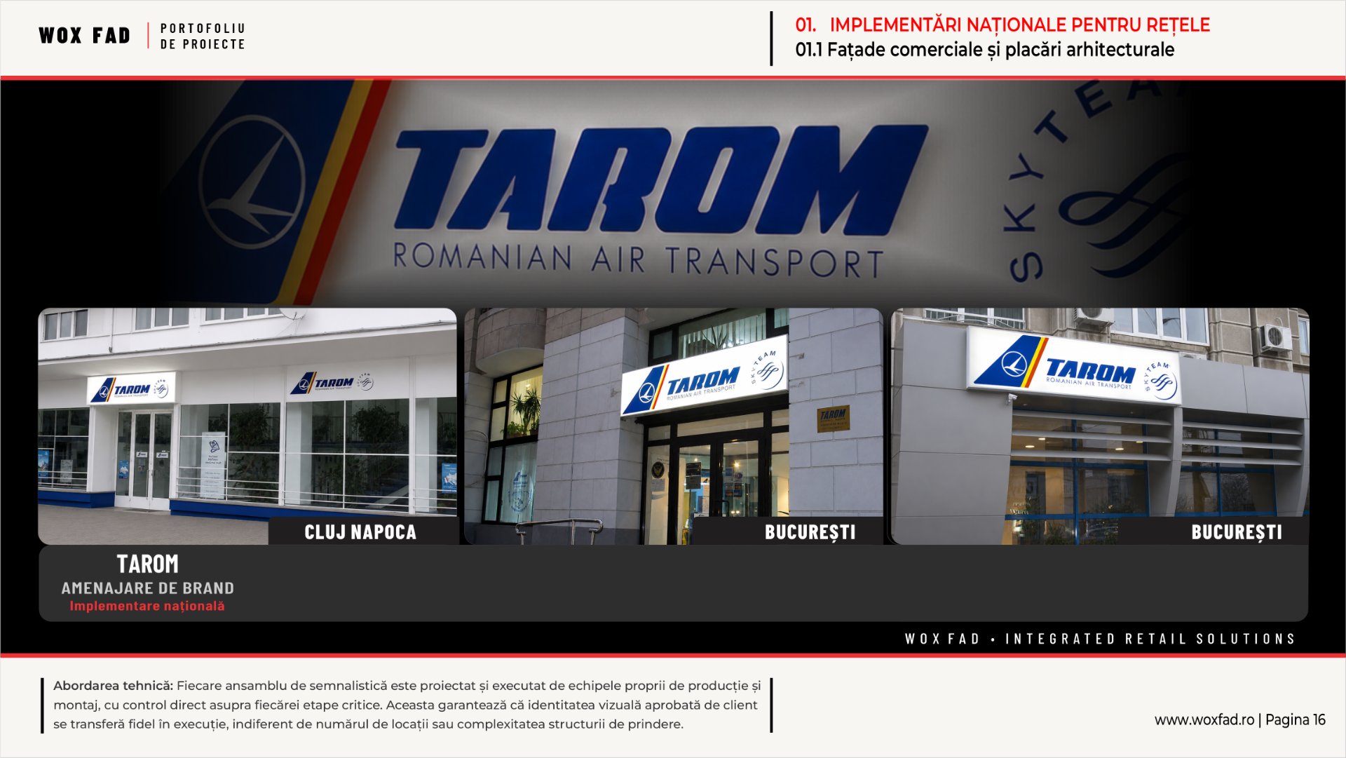 Tarom — Cluj-Napoca / București / București