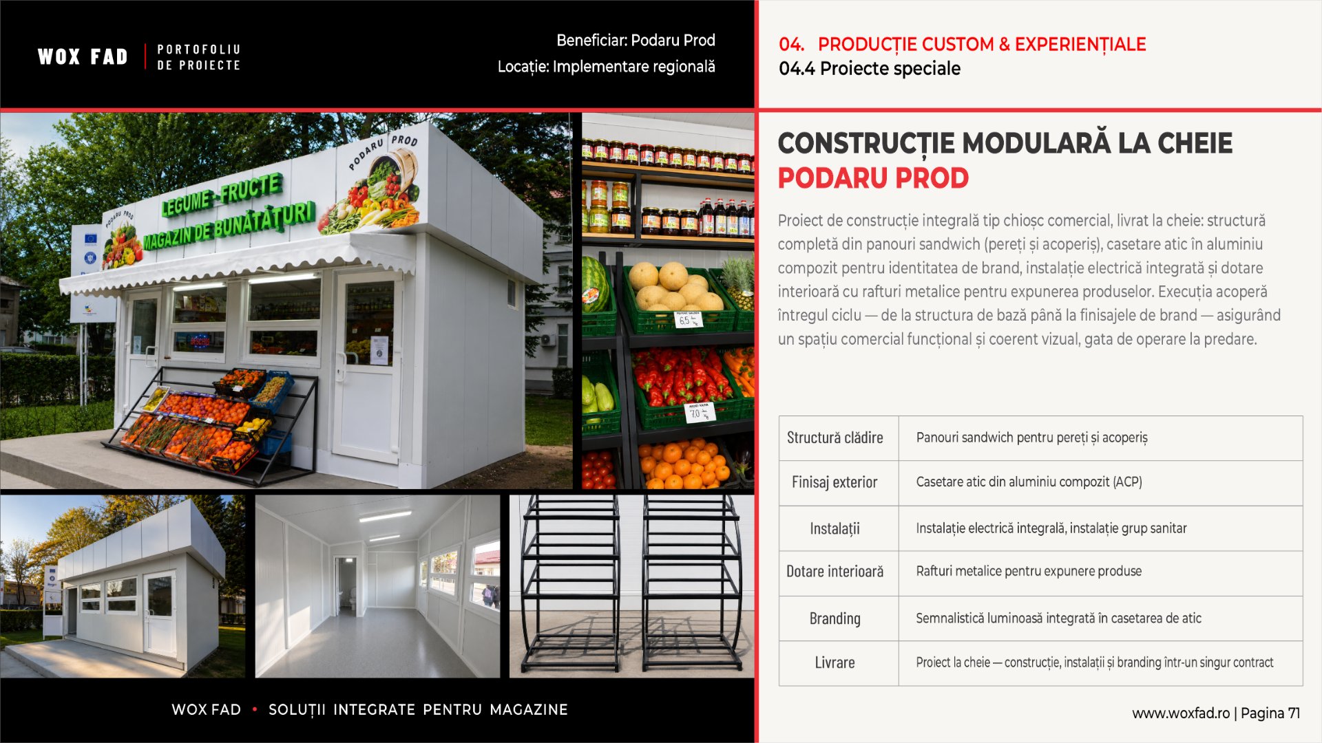 Podaru Prod — Construcție modulară la cheie