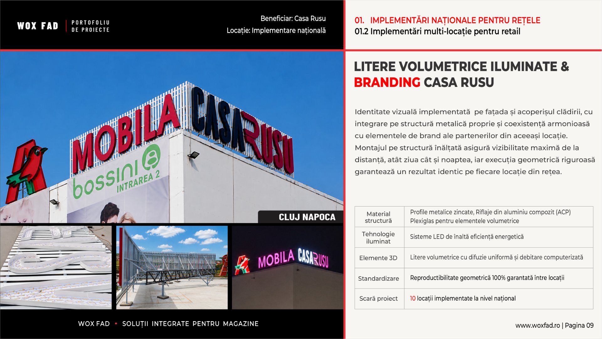 Casa Rusu — Litere volumetrice (Cluj-Napoca)